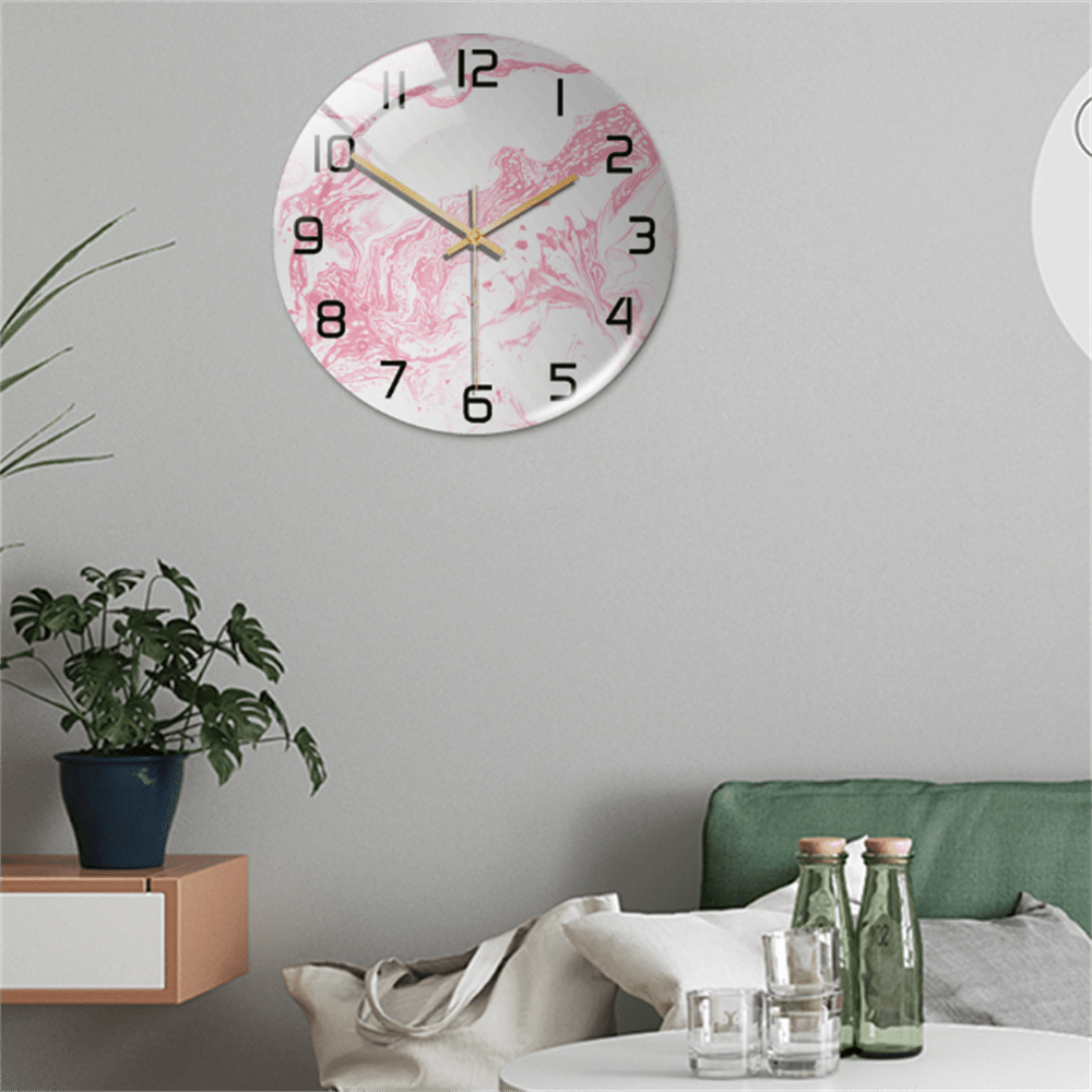 MarbleGlowClock | Slim and Modern Table Lamp