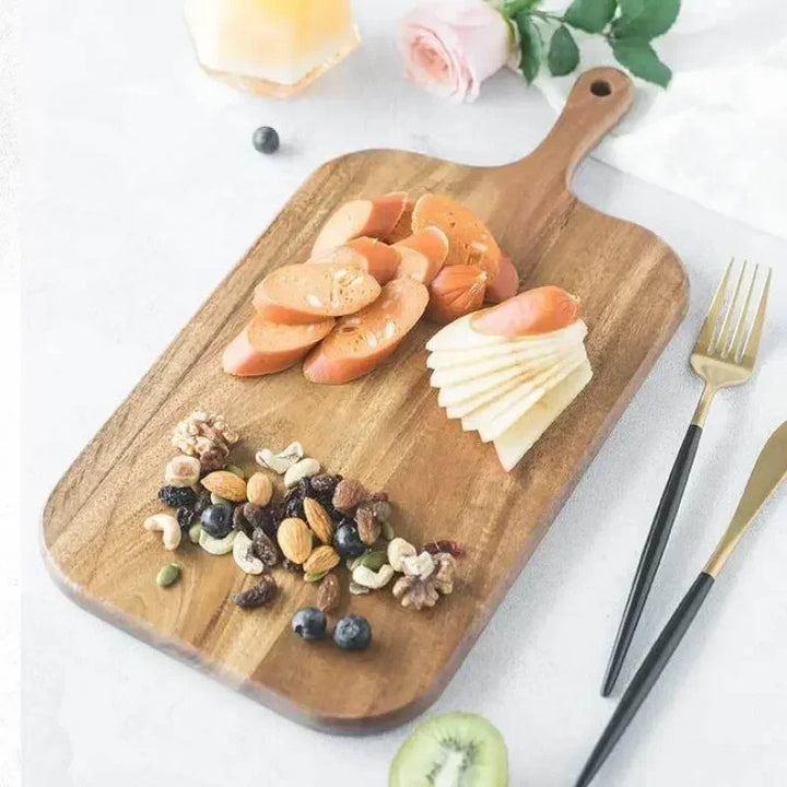 PlankDelight | Wooden Cheese and Serving Cutting Board
