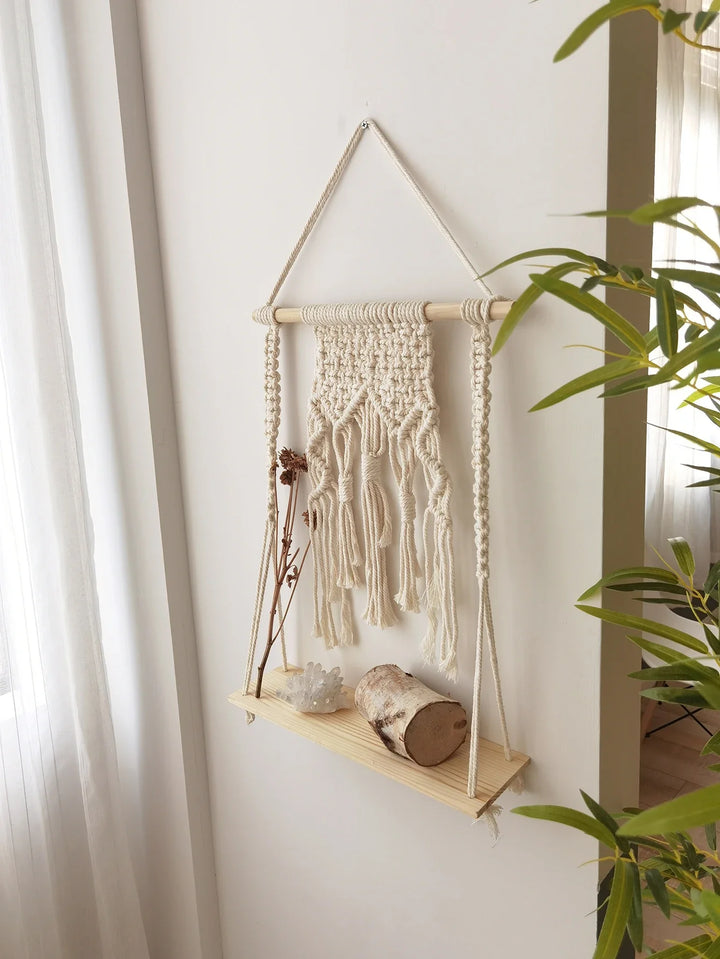 BohoPlank - Macramé Wall Shelf