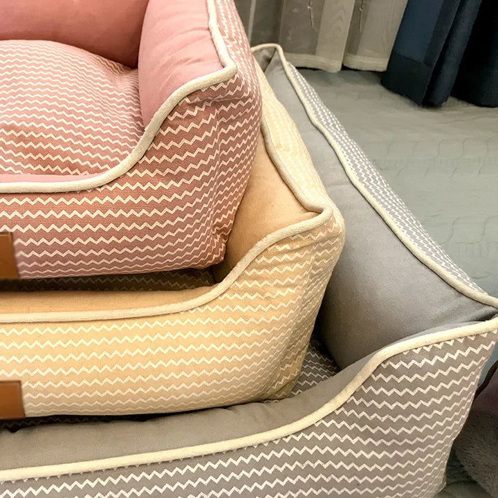 AdemHaven | Elegant Square Cat and Puppy Kennel for Comfort