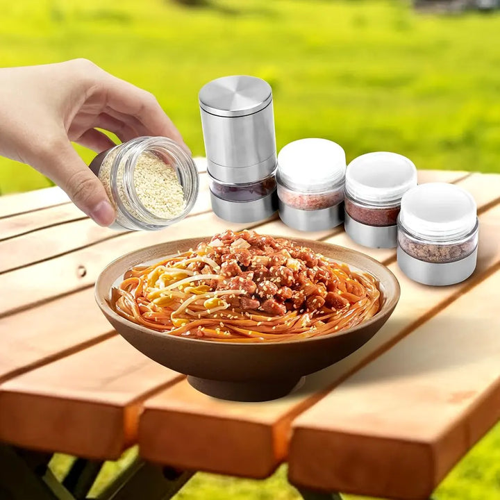 KruidKunst | Luxury 5-in-1 Pepper Mill Set