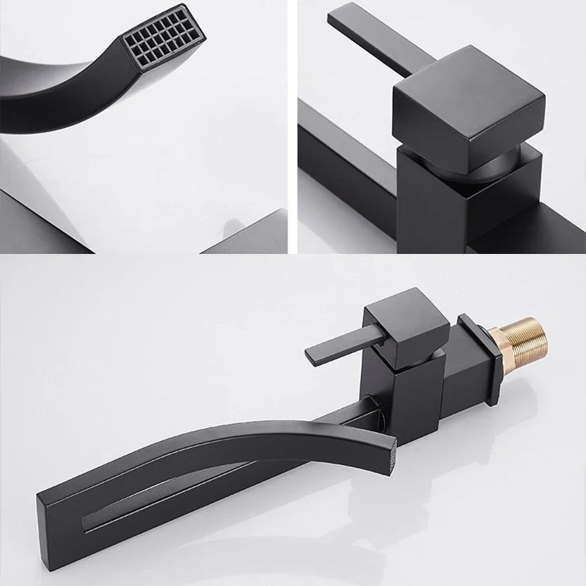 LuxeFlow | Brass Sink Mixer Tap