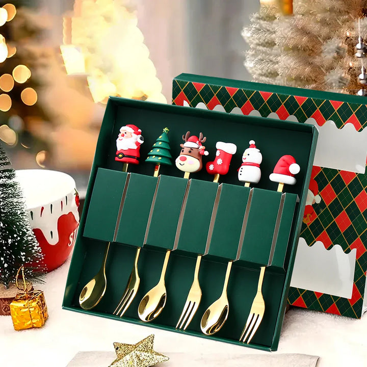 FestiveClassics | Exquisite Christmas Cutlery Set