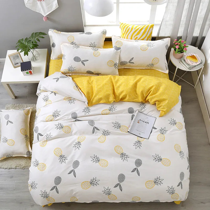 LeafyDream | Nordic Leaf Print Bedding Set