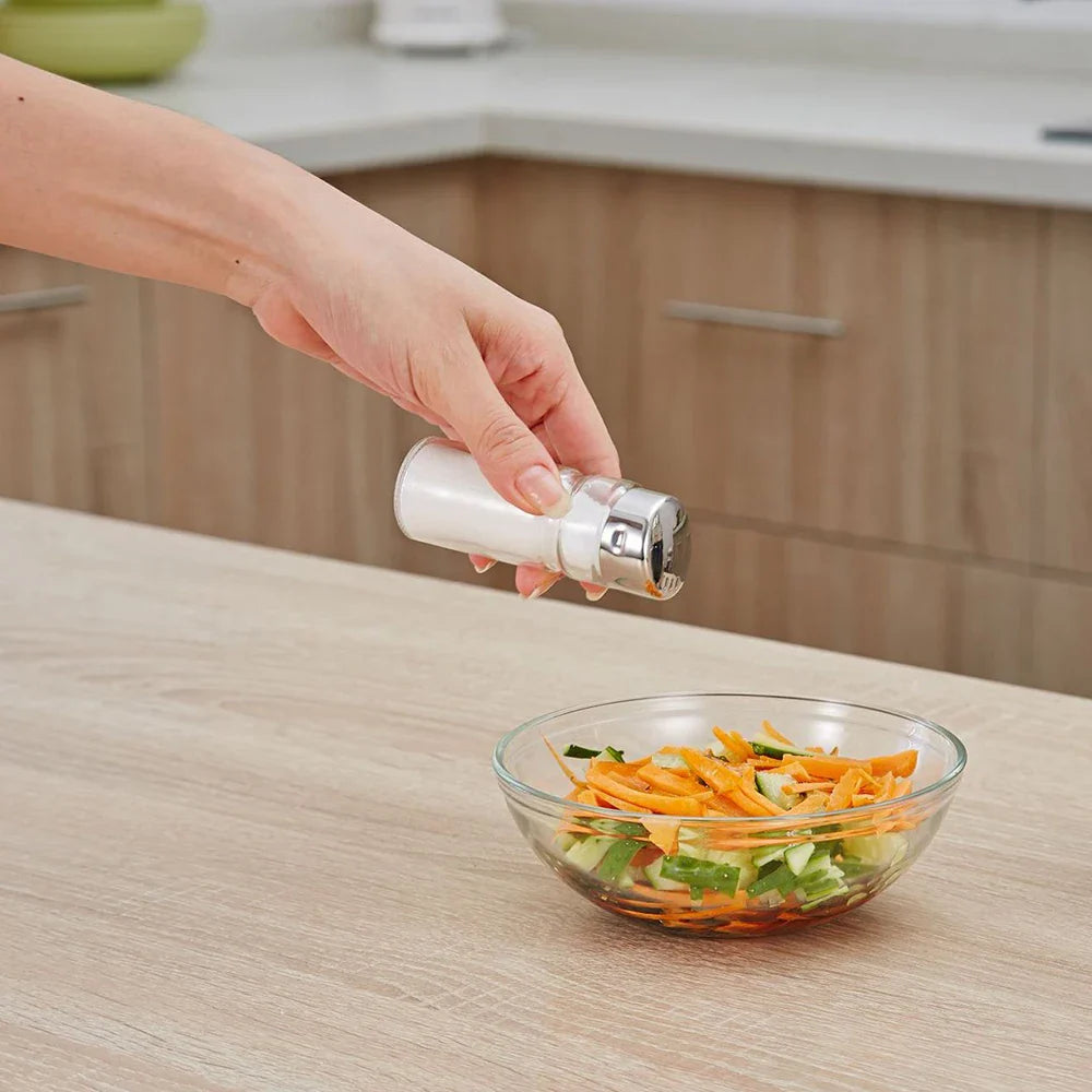 TasteCraft | Luxury Spice Bottles with Salt and Pepper Shakers in Holders