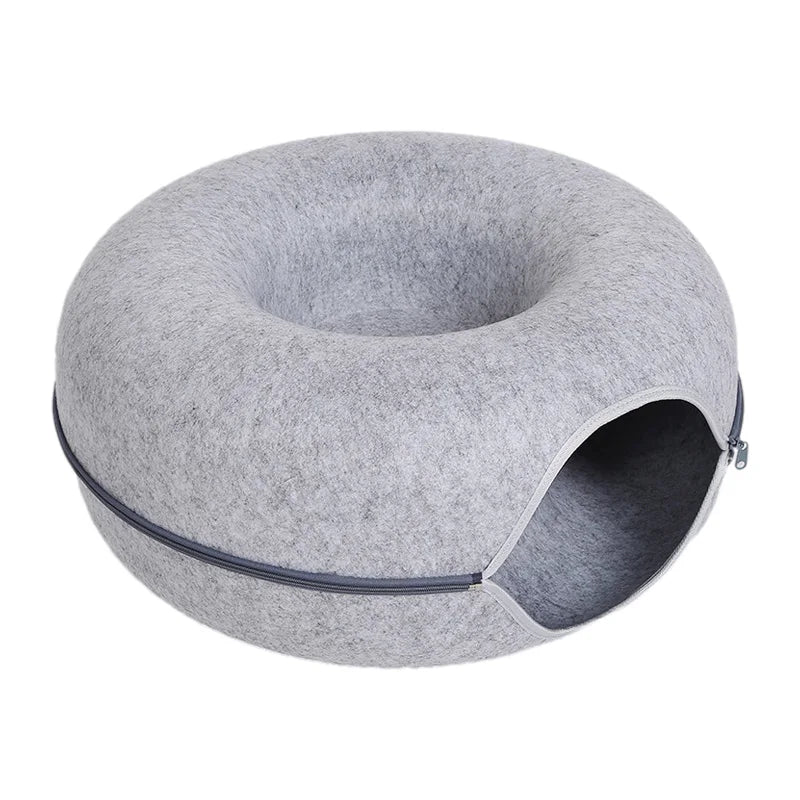 DonutDroom | Luxury Cat Bed for Two with Interactive Tunnel
