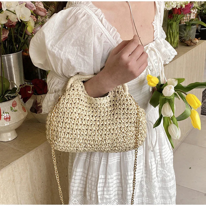 WovenGrace – Summer Woven Shoulder and Handbag
