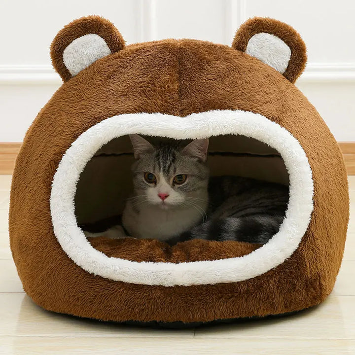 PluchePret | Luxury Funny Cat Bed for Cozy Pets
