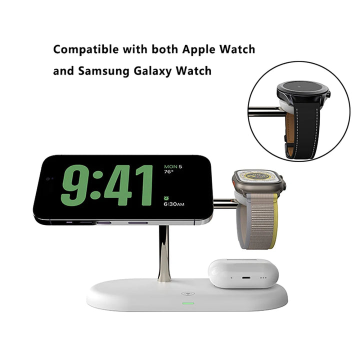 CLEVLO | 3-in-1 Magnetic Wireless Charging Stand