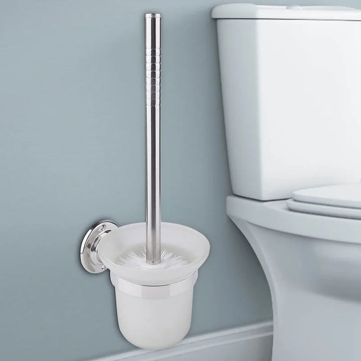 PureSteel | Wall-Mounted Toilet Brush with Long Handle
