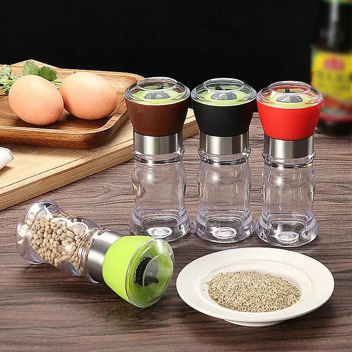 Culinary Flair | Premium Manual Pepper Mill with Transparent Bottle