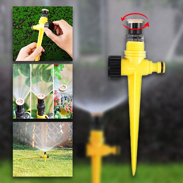 AquaSpin – 360° Garden Sprinkler for Optimal Water Distribution