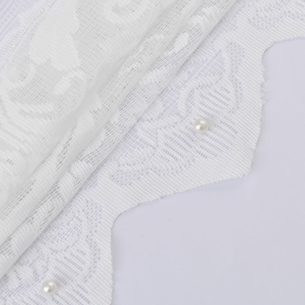 PerleVista | Elegant White Lace Curtain