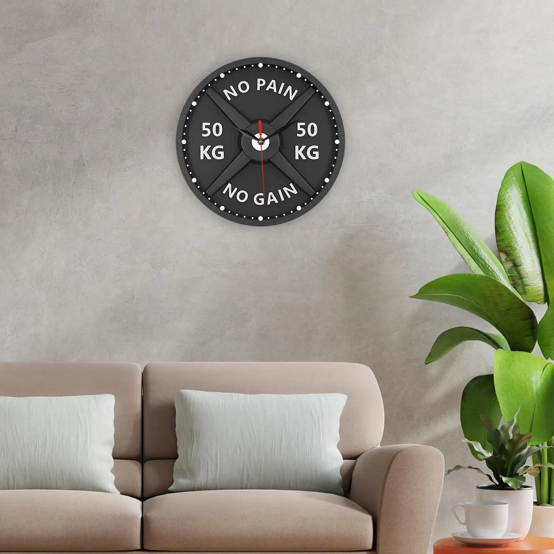 FitnessElegance | Luxury 3D Wall Clock for the Gym