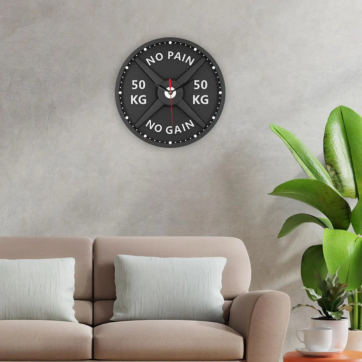 FitnessElegance | Luxury 3D Wall Clock for the Gym