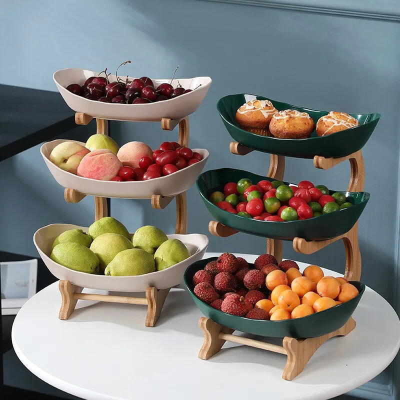 FruitElegance | Elegant Metal Fruit Tower