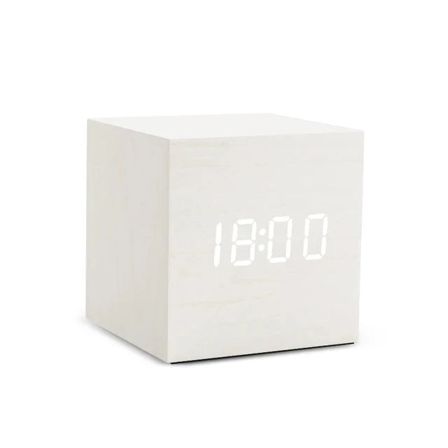 WoodenGlow | LED Clock with Temperature and Time Functions