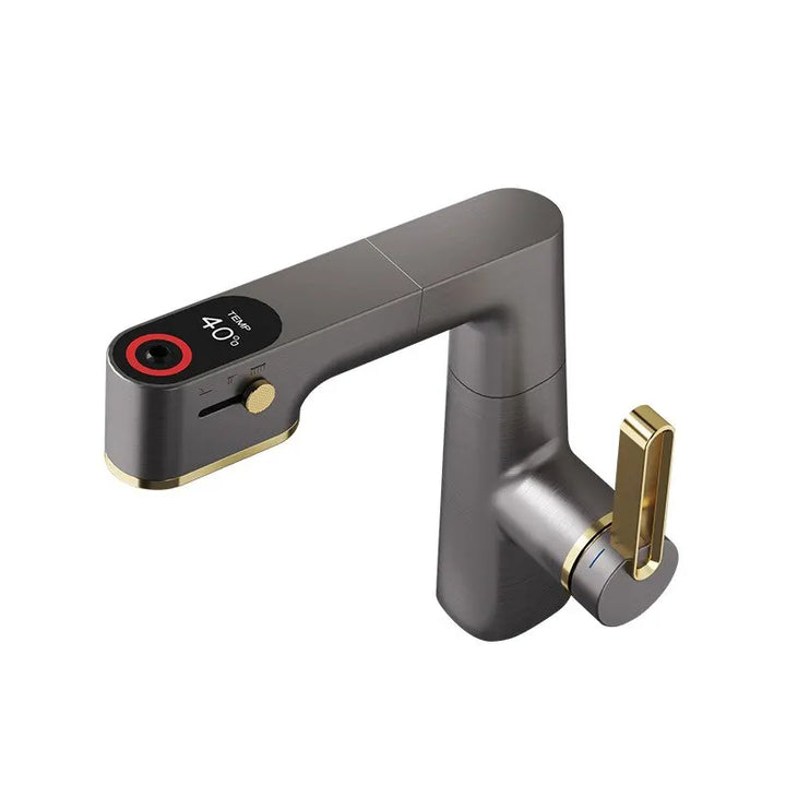 Streamline Elegance - Sustainable Brass Faucet for Kitchen and Bathroom - Premium Mixer Tap with Modern Functionality