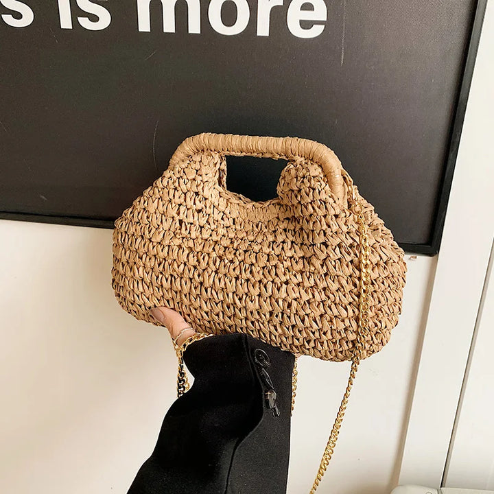 WovenGrace – Summer Woven Shoulder and Handbag