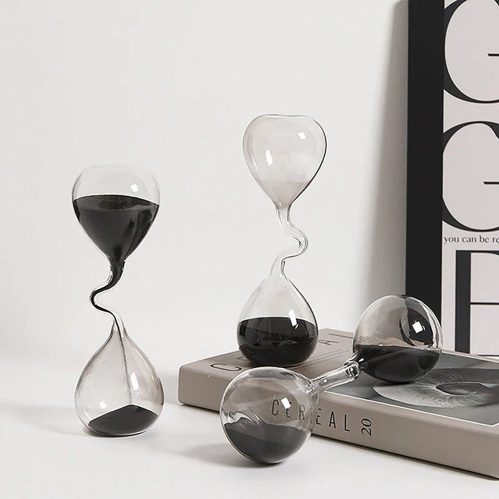 ElegantFlow | Curved Glass Sand Timer