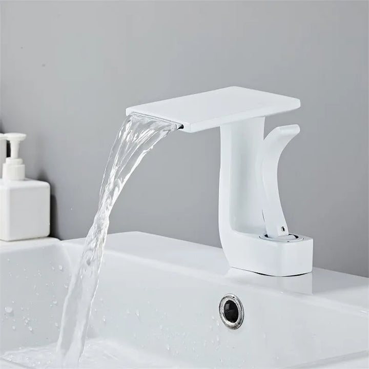 ZHORA Luxury Waterfall Faucet - Timeless Design with Soothing Water Flow - Premium Brass Waterfall Faucet for a Luxurious Bathroom
