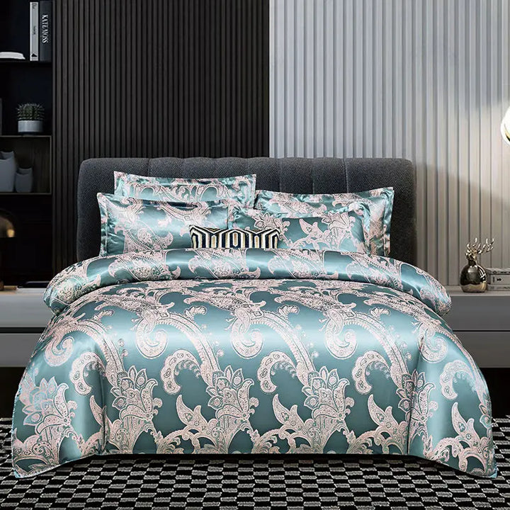 SilkSoft Duvet Cover Set - Luxurious Satin Feel for Ultimate Comfort - Lightweight and Soft for a Restful Sleep