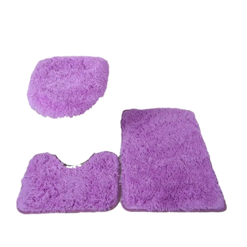 SlipSafeTrio | Anti-Slip Bathroom Mat & Toilet Seat Cover Set