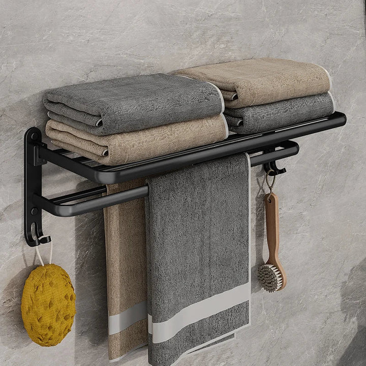 TowelLux - Stylish Aluminum Towel Holder for Wall Mounting