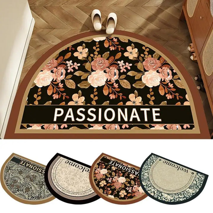 FloralComfort | Soft Bathroom Mat with Vintage Design