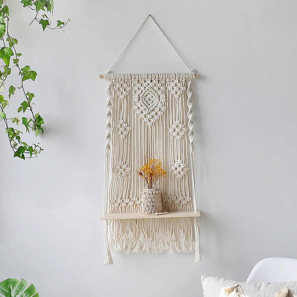 BohoPlank - Macramé Wall Shelf