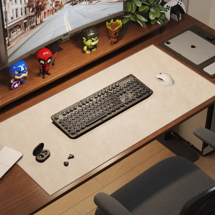 CLEVLO | RetroDesk Vegan Leather Mouse Pad