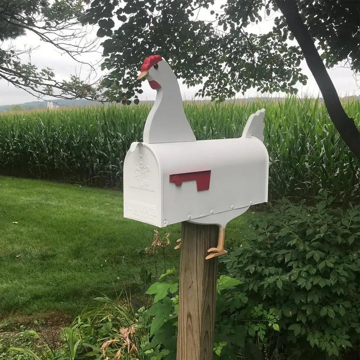 Mailbox Sculpture with Animals - Handmade, Detailed, and Corrosion-Resistant