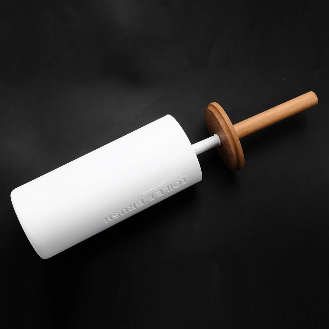 EcoChic | Luxe Bamboo Toilet Brush Holder