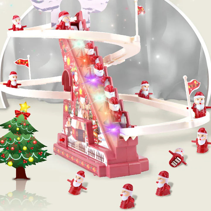 ChristmasLuxe | Musical Climbing Ladder Santa Decor