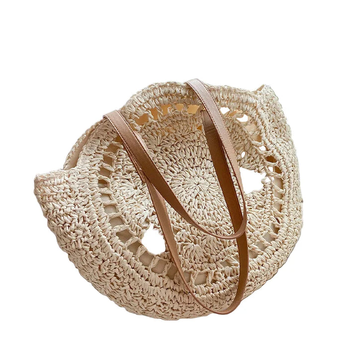 TropicalCharm – Summer Straw Bag with Large Capacity for Women