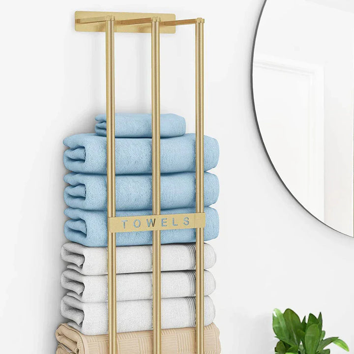 TowelHolder - Space-Saving Towel Holder for a Tidy Bathroom - Compact and Stylish Towel Storage