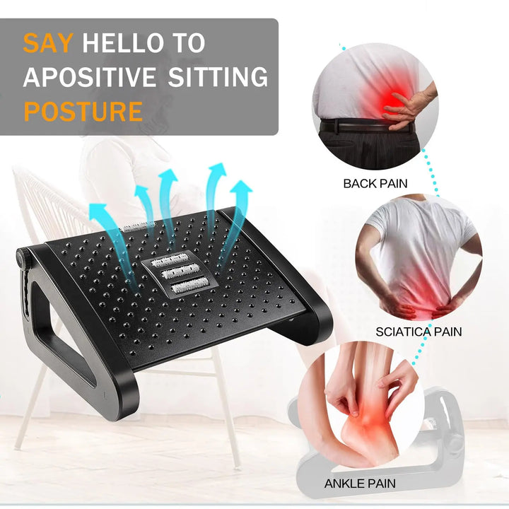 CLEVLO | Ergonomic Under-Desk Footrest