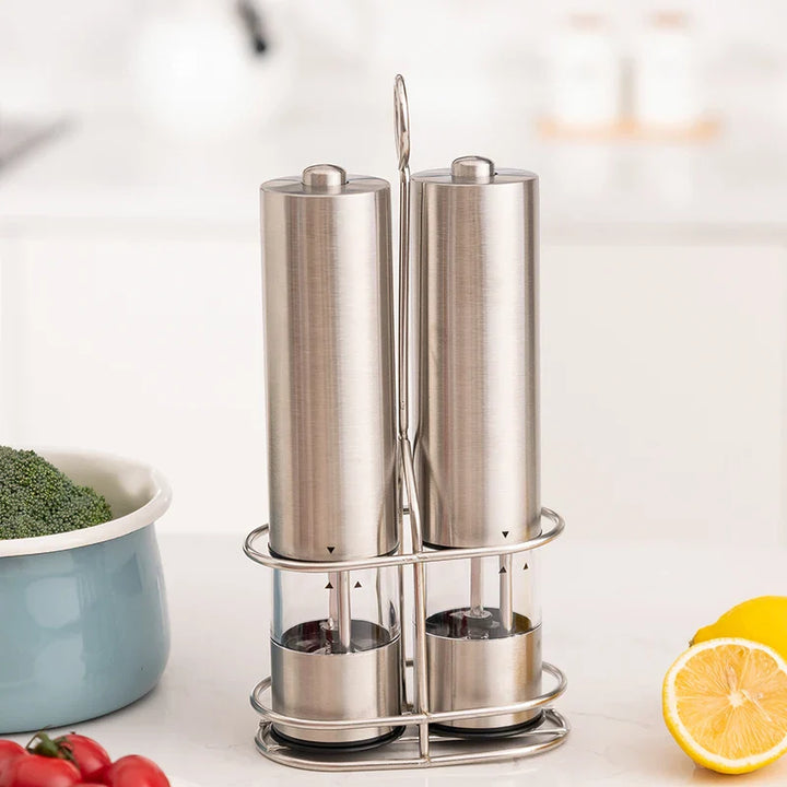 SpiceMaster | Luxury Electric Pepper and Salt Mill Set with LED Lighting