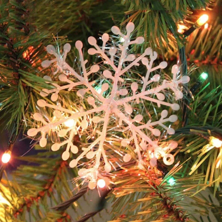 GlimmerGarlands | Glitter Snowflake Decorations