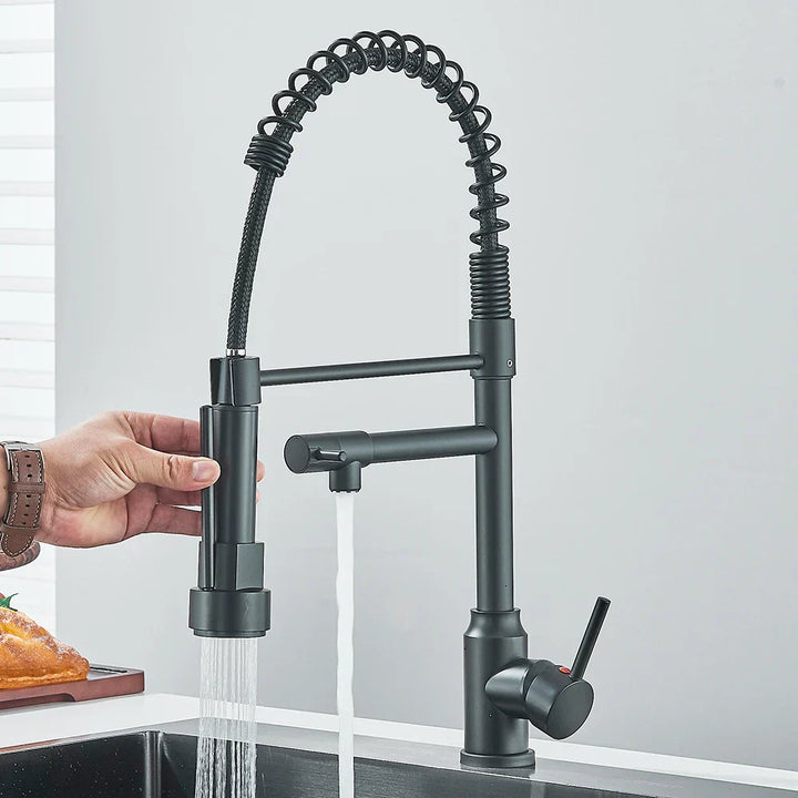 AquaDuoFlow | Versatile Kitchen Faucet with Double Spout