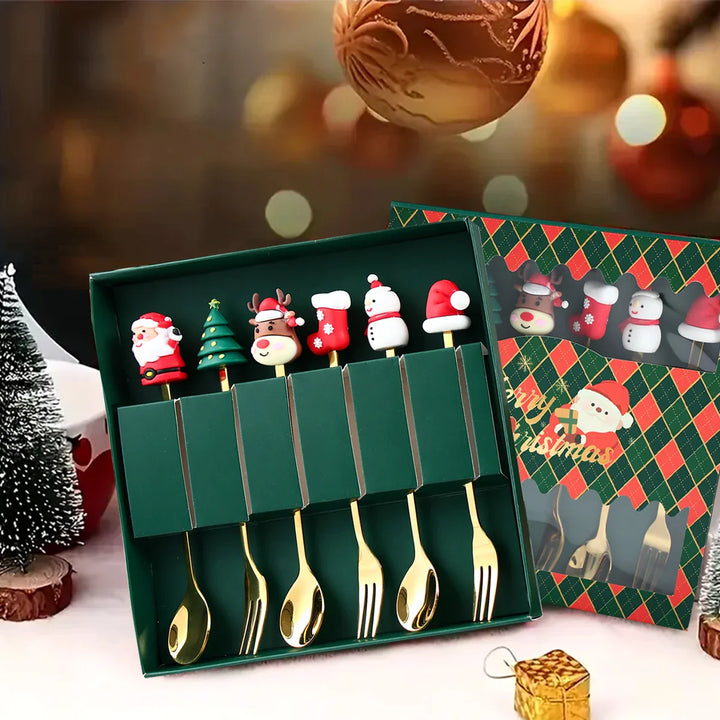 FestiveClassics | Exquisite Christmas Cutlery Set