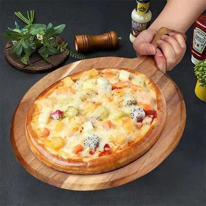 WoodPaddle | Acacia Wooden Pizza Paddle and Serving Board 40x30cm