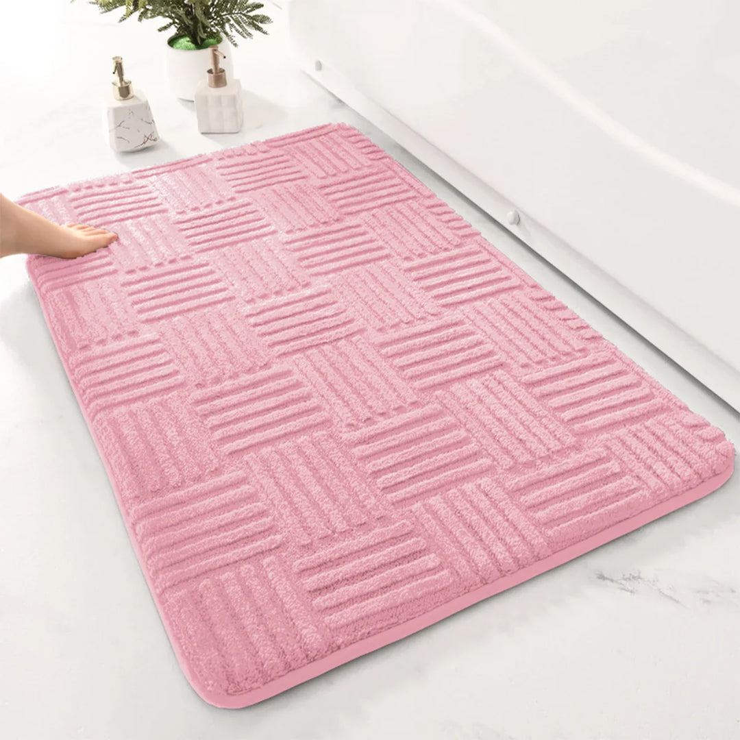 PlushStripe | Luxury Bathroom Rug