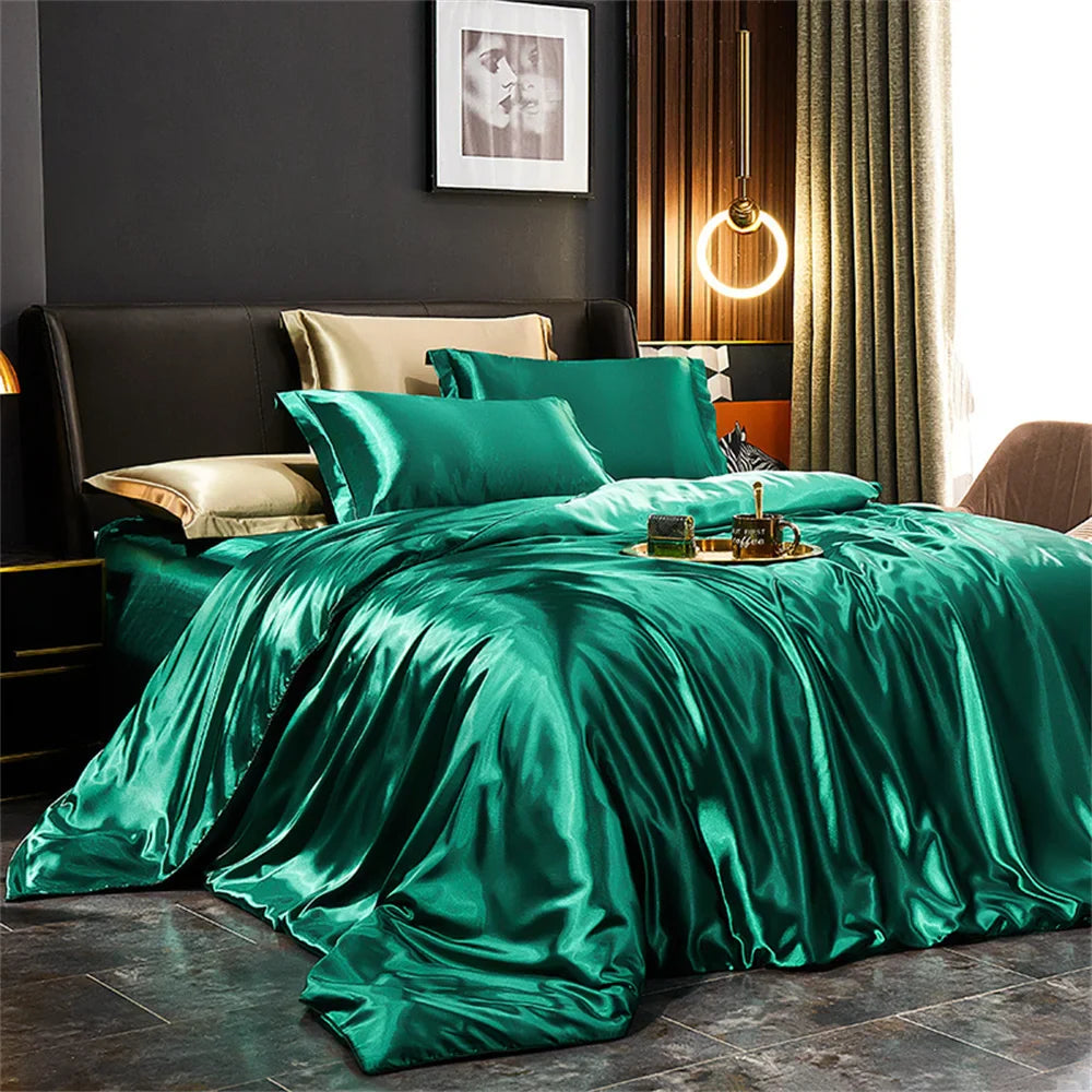 GlamourNest | Premium Silk Bedding