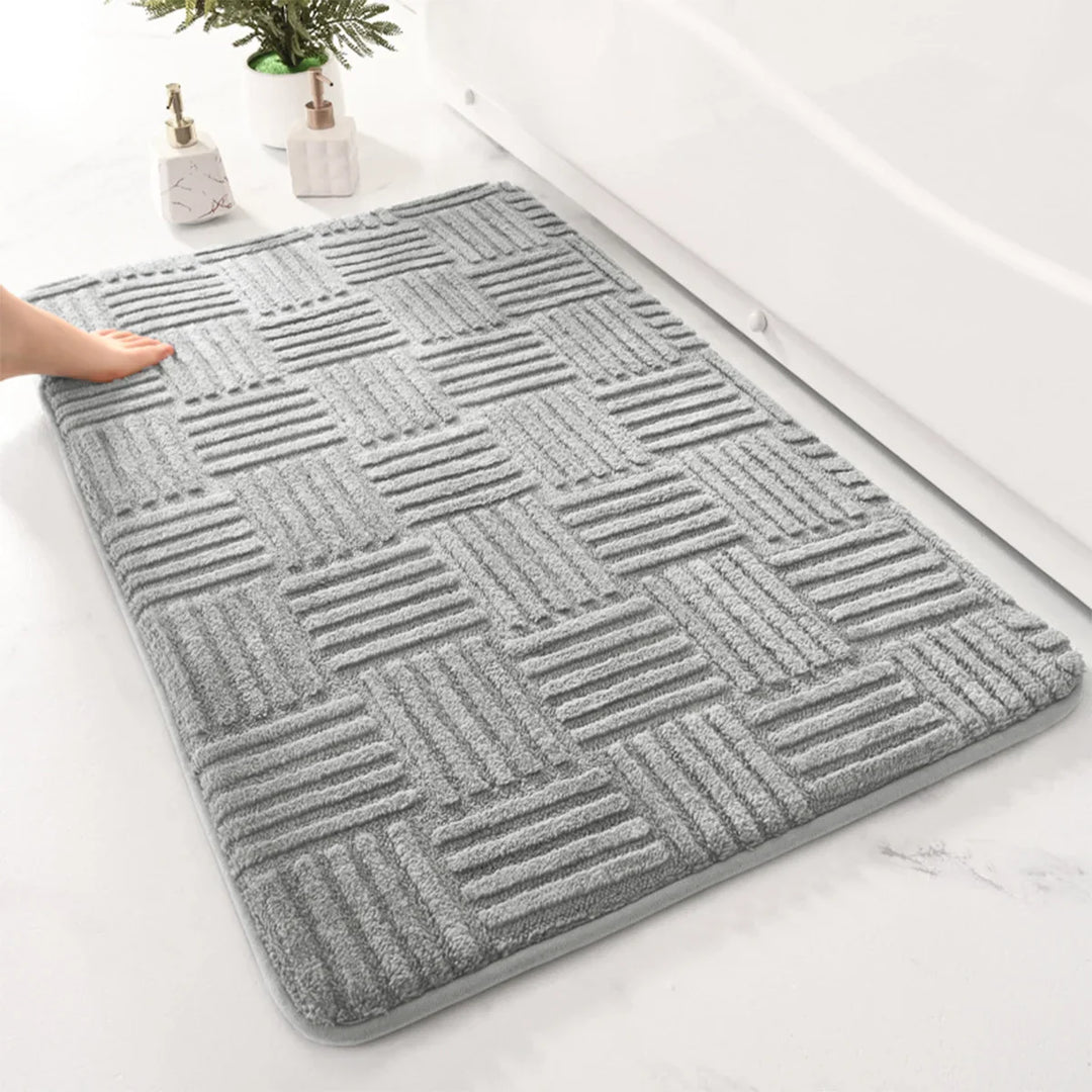 PlushStripe | Luxury Bathroom Rug
