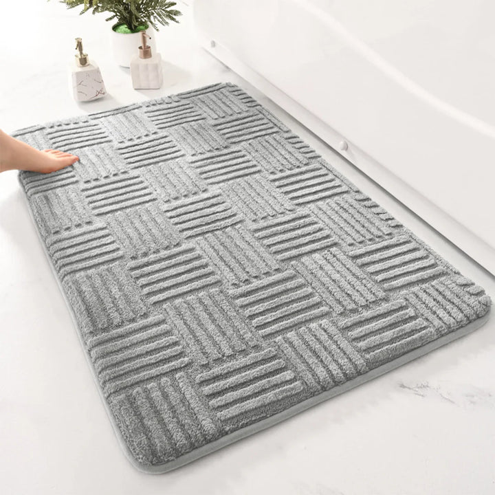 PlushStripe | Luxury Bathroom Rug