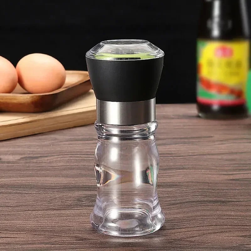 Culinary Flair | Premium Manual Pepper Mill with Transparent Bottle