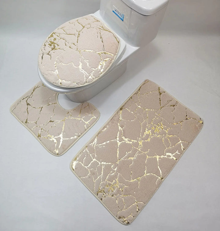 ResistEaseTrio | Antislip Flannel Bathroom Essentials