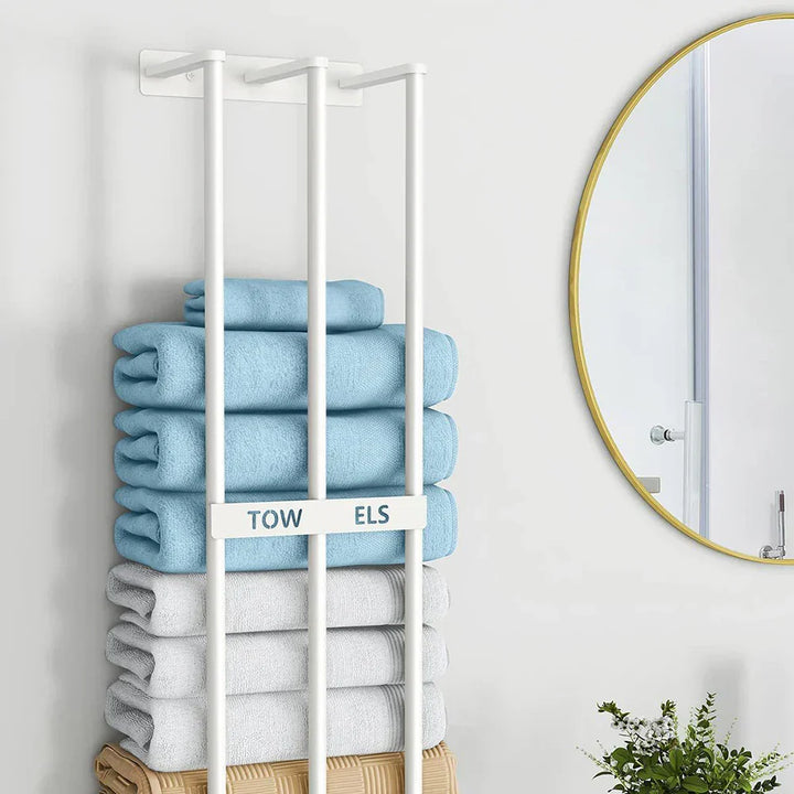 TowelHolder - Space-Saving Towel Holder for a Tidy Bathroom - Compact and Stylish Towel Storage