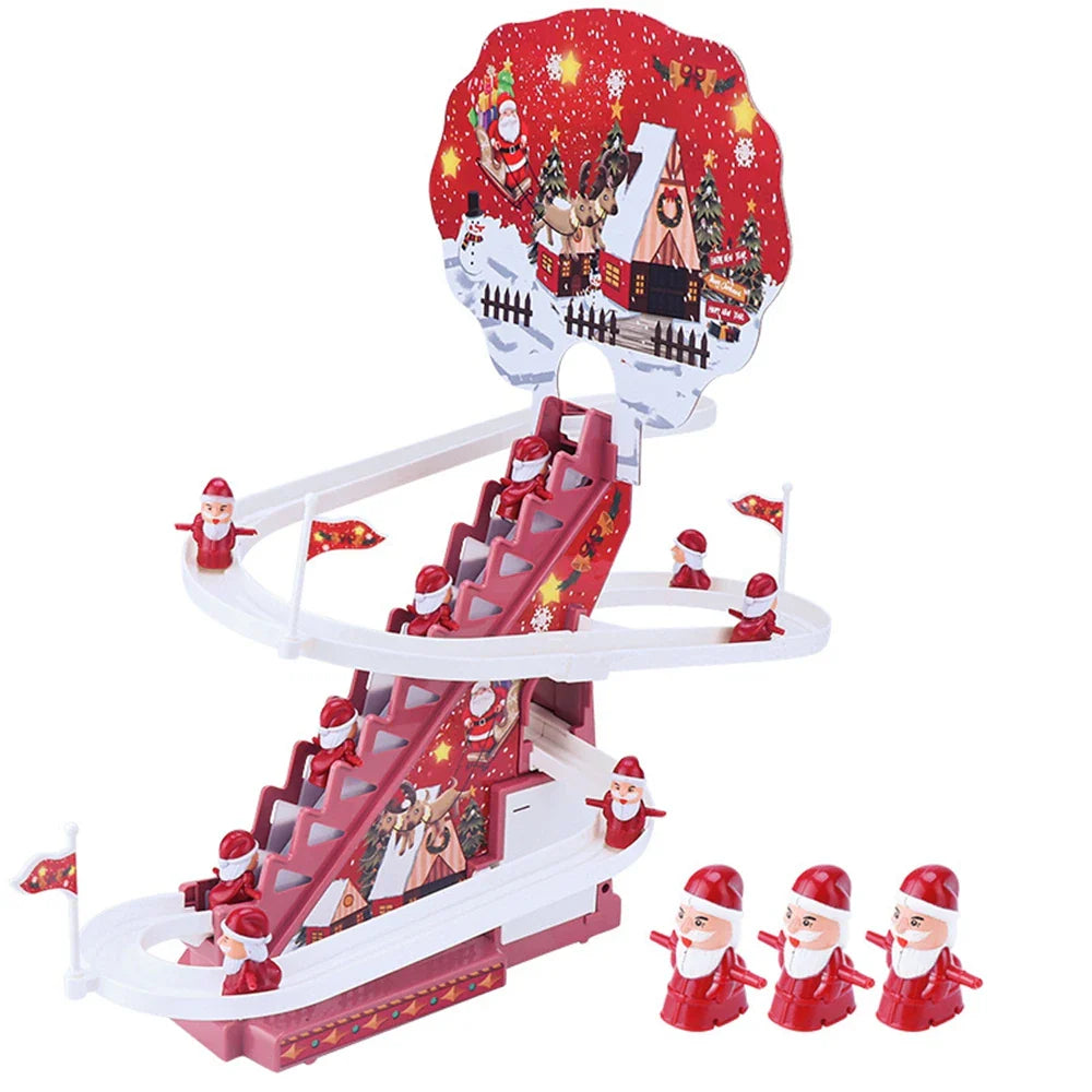 ChristmasLuxe | Musical Climbing Ladder Santa Decor